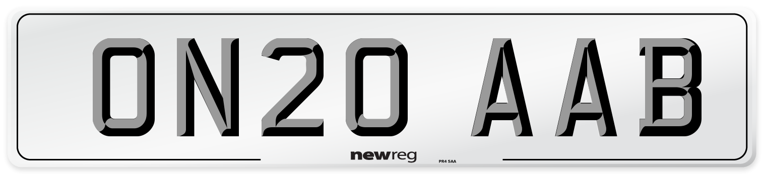ON20 AAB Number Plate from New Reg